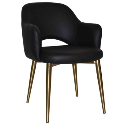 Delilah Arm Chair with Metal Leg