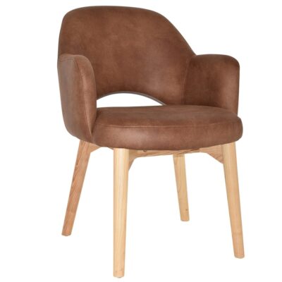 Delilah Arm Chair with Timber Leg