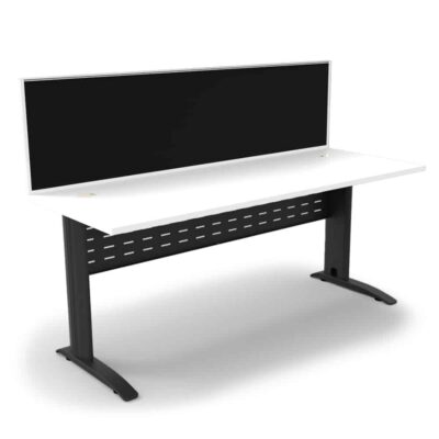 Diamond Space 1 Person Single Sided Desk With Screen