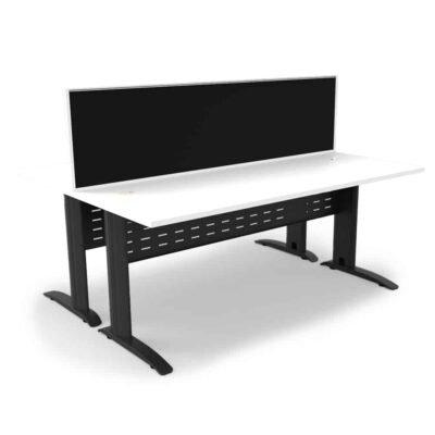 Diamond Space 2 Person Double Desk With Screen
