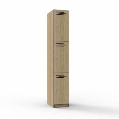 3 Door Melamine Locker