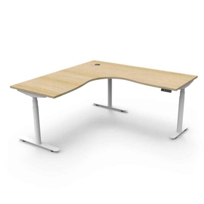 Radial Corner Electric Height Adjustable Desk