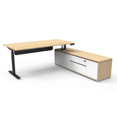 Radial Executive Electric Height Adjustable Desk