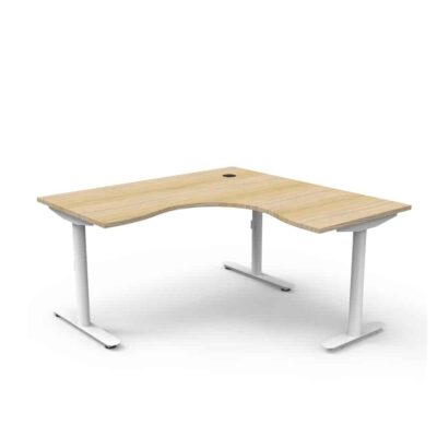 Radial Static Corner Desk