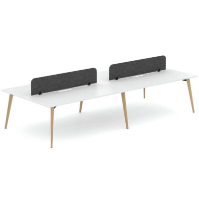 Enzo 4P Double Sided Desk (With Screen)