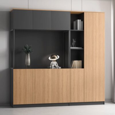 Klasse Extended Credenza with Overhead Storage