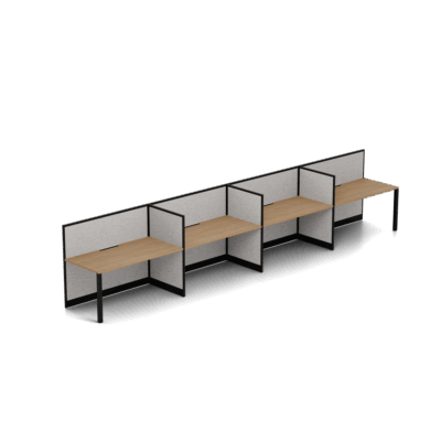 Quiet 4 Person Single Side Desk