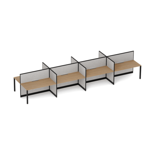 Quiet 8 Person Double Desk