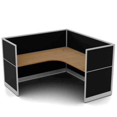 Quiet 1 Person Corner Desk+ End Screens