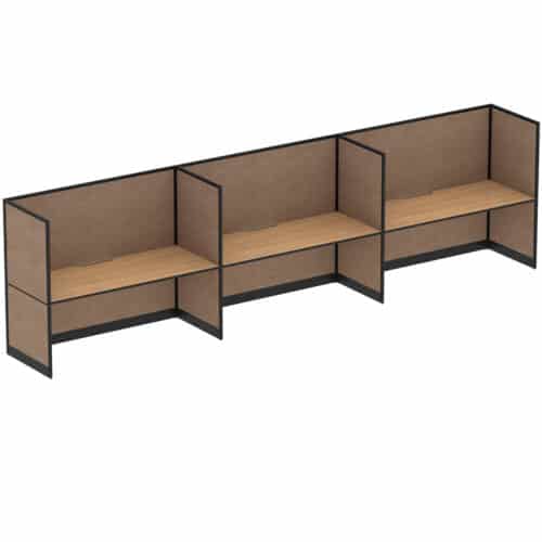 LOCAL UPHOLSTERED Quiet 3 Person Single Side Desk - 1500H