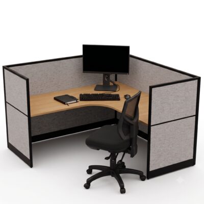 Quiet 1 Person Corner Desk+ End Screens