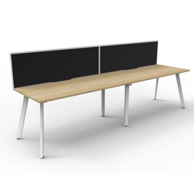Avenger Venus 2Person Single Sided Desk With Screen