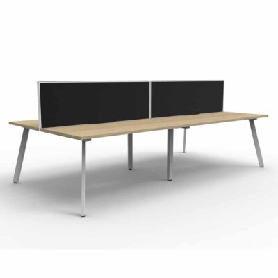 Avenger Venus 4Person Double Sided Desk With Screen