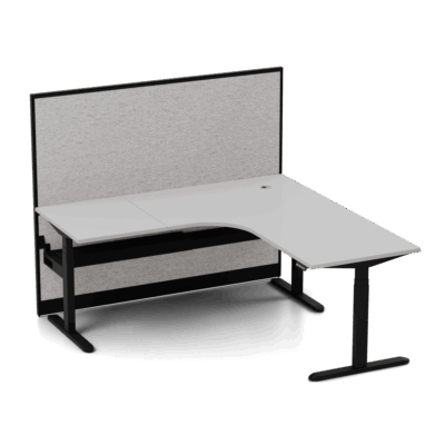 Ascend Corner Workstation with Screen