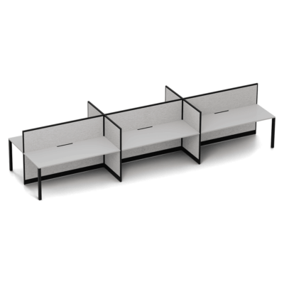 Quiet 6 Person Double Desk