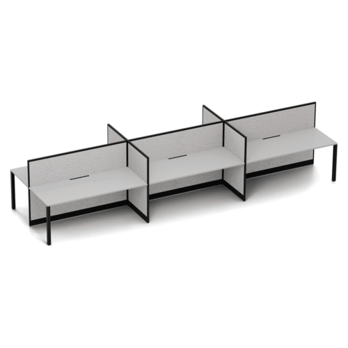 Quiet 6 Person Double Desk