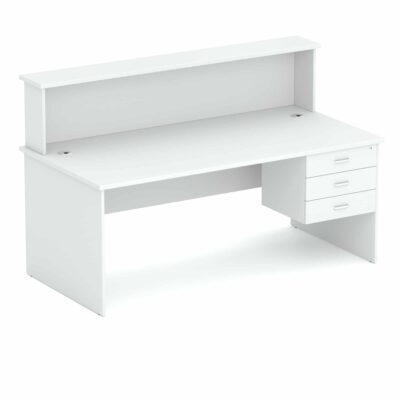 Wonder Reception Desk White/White