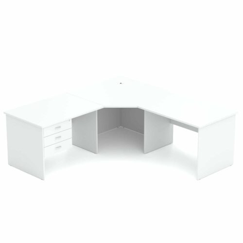 Wonder Corner Workstation 750D White/White