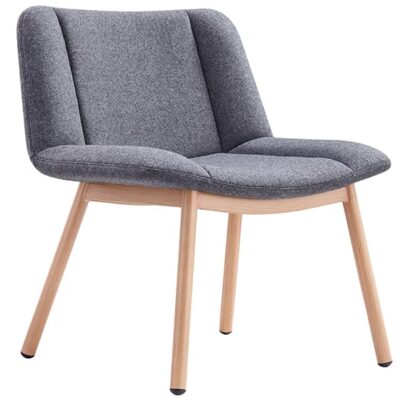 Aloe Visitors Chair with Timber Legs