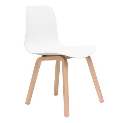 Birdie Visitors Chair with Timber Base