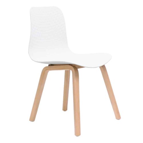 Birdie Visitors Chair with Timber Base