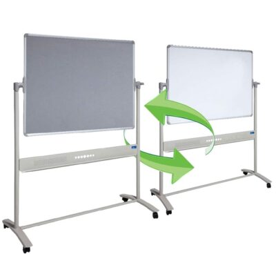 Mobile Combination Pinboard and Whiteboard