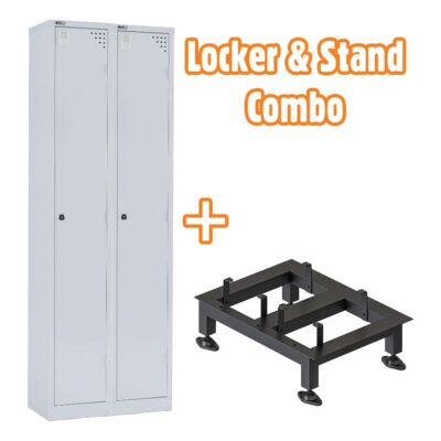 Single Door Steel Lockers with Stands