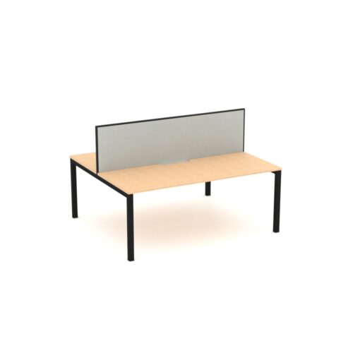 Apex 2 Person Double Desk with Screen