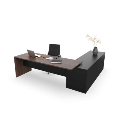 Daniel Executive Desk - Charcoal Base