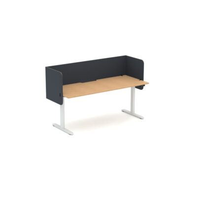 Ascend Height Adjustable Desk With Wrap Around Zorba Screens