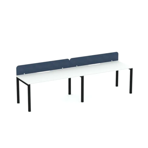 Apex 2 Person Inline Desk with Zorba Screens