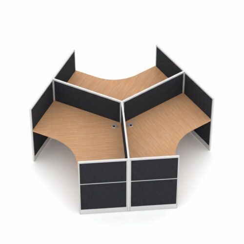 Quiet 3 Person 120 Degree Pod + End Screens