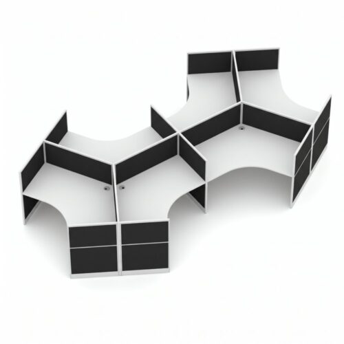 Quiet 6 Person 120 Degree Pod + End Screens