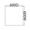 600Wx600D
